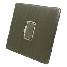 Image of Screwless - Brushed Satin Nickel Plug Sockets Light Switches -Whole Range CHEAP!