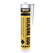 EVER EVERBUILD WHITE SILICONE SEALANT BATH SHOWER ANTI-MOULD CLEAR  310ML