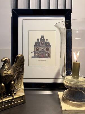 Set Of 2 Prints: Phantom Manor And Gazebo, Frontierland, Disneyland Paris