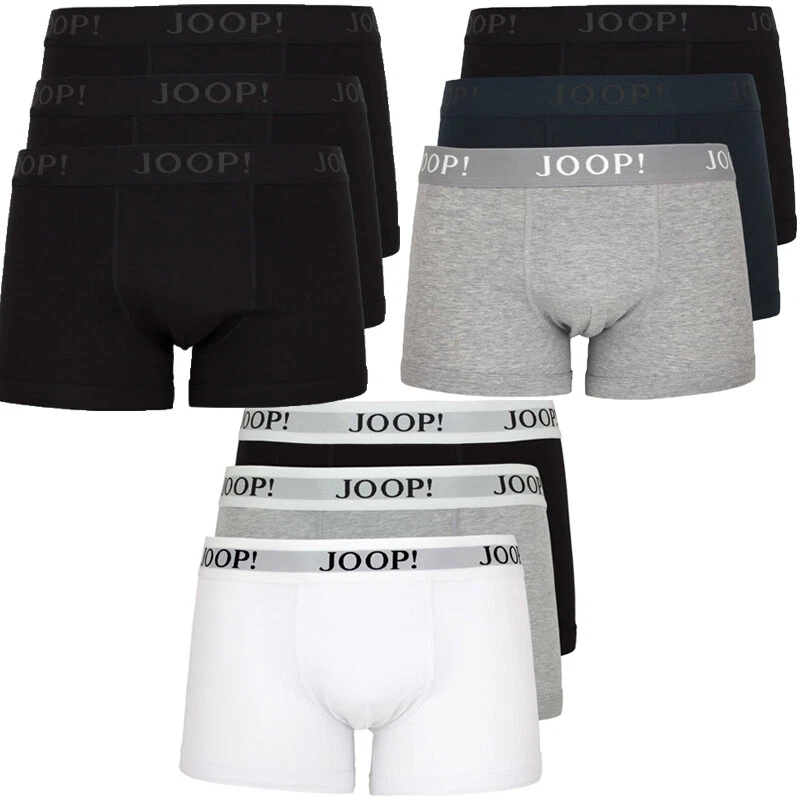 JOOP! Herren Boxer Shorts 3er Pack Fine Cotton Stretch Logo Men Unterhose Trunks
