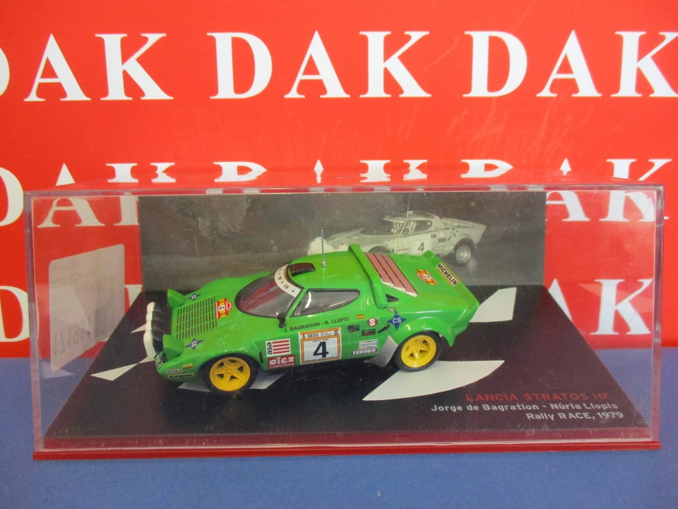 Die cast 1/43 Modellino Auto Lancia Stratos HF Rally Race 1979 J. Bagration - Immagine 4 di 4