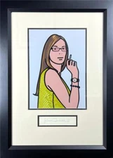 Ruth Opie Julian Smoking Hand Signed Limited Serigraph on Paper Art