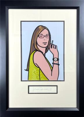 Julian Opie Ruth Smoking II w Hand Signature Justification from 26 Julian Opie Ruth Smoking II w Hand Signature Justification from 26