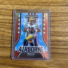 2023 Rookies And Stars - Jordan Love /99 - Airborne - Red Prizm - Packers