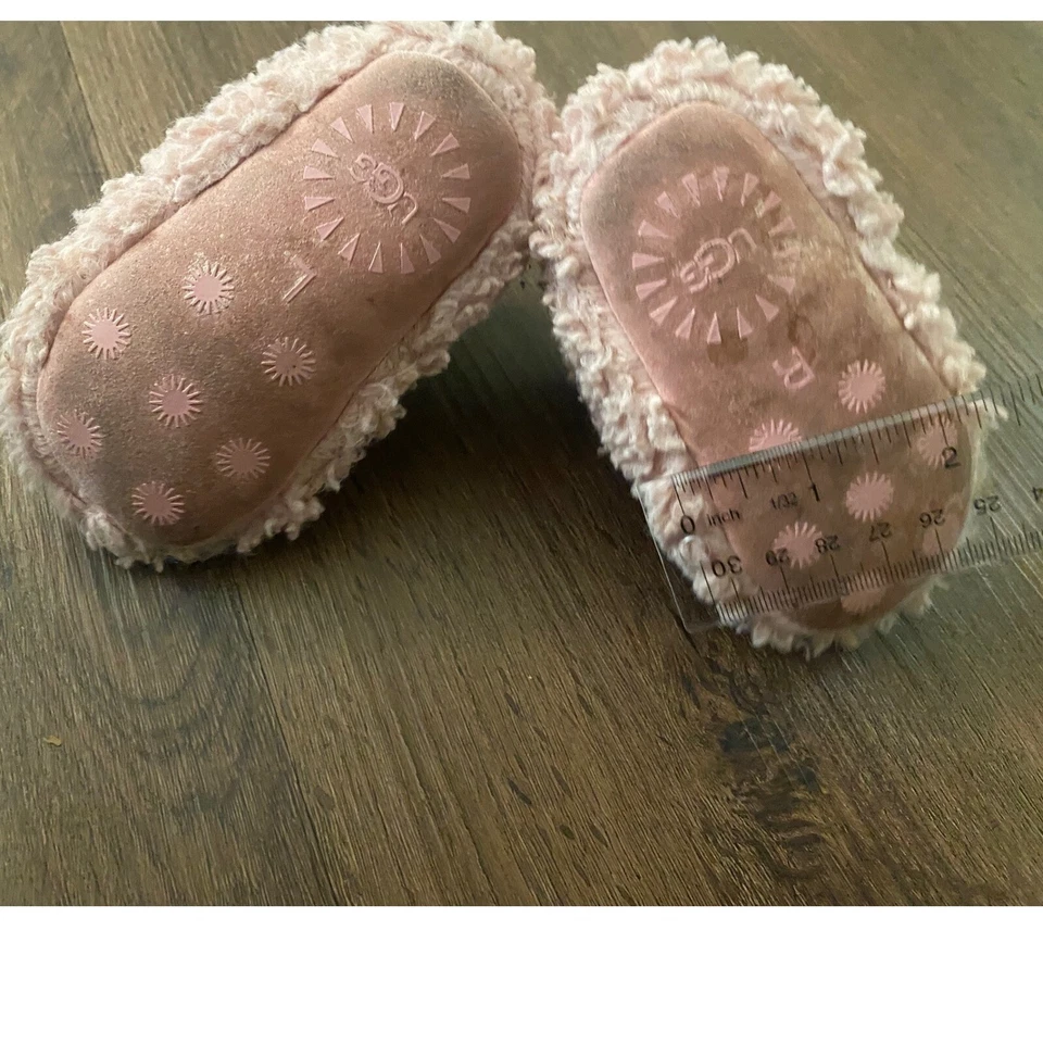 UGG Bebé Talla 2/3 Botines Bixbee Rosa Difuso Cálido Zapatos Infantil Talla Bueno Usado Foto 3 de 4