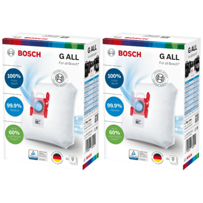 Bosch 2x Staubsaugerbeutel BBZ41FGALL Power Protect Dustbag 2 Packungen Sparset