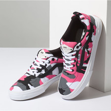 vans pink camo