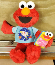 2010 Hasbro Sesame Street Talking Elmo Sleepy Time Plush Doll 12" Tested Working