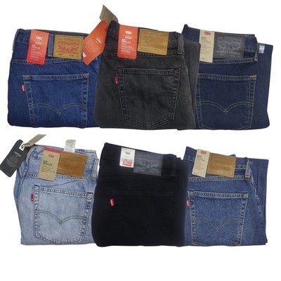 Levis 505 Reguler Fit Stretch Denim Herren Jeans 100% Original Neu Mit Etikett