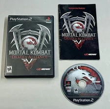 Mortal Kombat Deadly Alliance (PlayStation 2, 2002) Complete w/ Reg. Card - Work