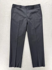 Zanella Devon Pants Mens 40x32 Gray Check Wool Dress Slacks Nordstrom Italy