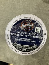 96/PACK Timothys Breakfast Blend Coffee K-Cup...