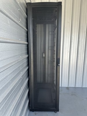 APC NetShelter SX 42U Server Rack Enclosure W/ Fan!