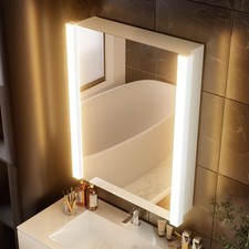 30x24 inch Bathroom Medicine Cabinet with Mirror - Stepless Dimming, 4000K Wa...