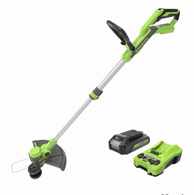 #ad Greenworks Cordless Battery String Trimmer w Battery amp; Charger $72.00