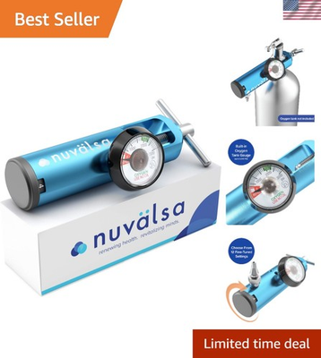 #ad Adjustable Flow Oxygen Regulator for Ozone Therapy Solid Brass Pressure Gauge $98.54