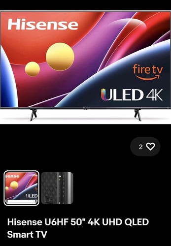 Hisense-50U6HF- Smart TV ULED 4k New | eBay