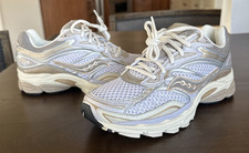 Saucony ProGrid Omni 9 Shoes Unisex Sneakers Womens 8 Mens 6.5 Grey / Lilac NEW
