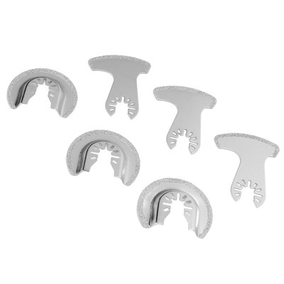 6PCS Segment Oszillierende Klingen Holzbearbeitung Carbide Multifun CU