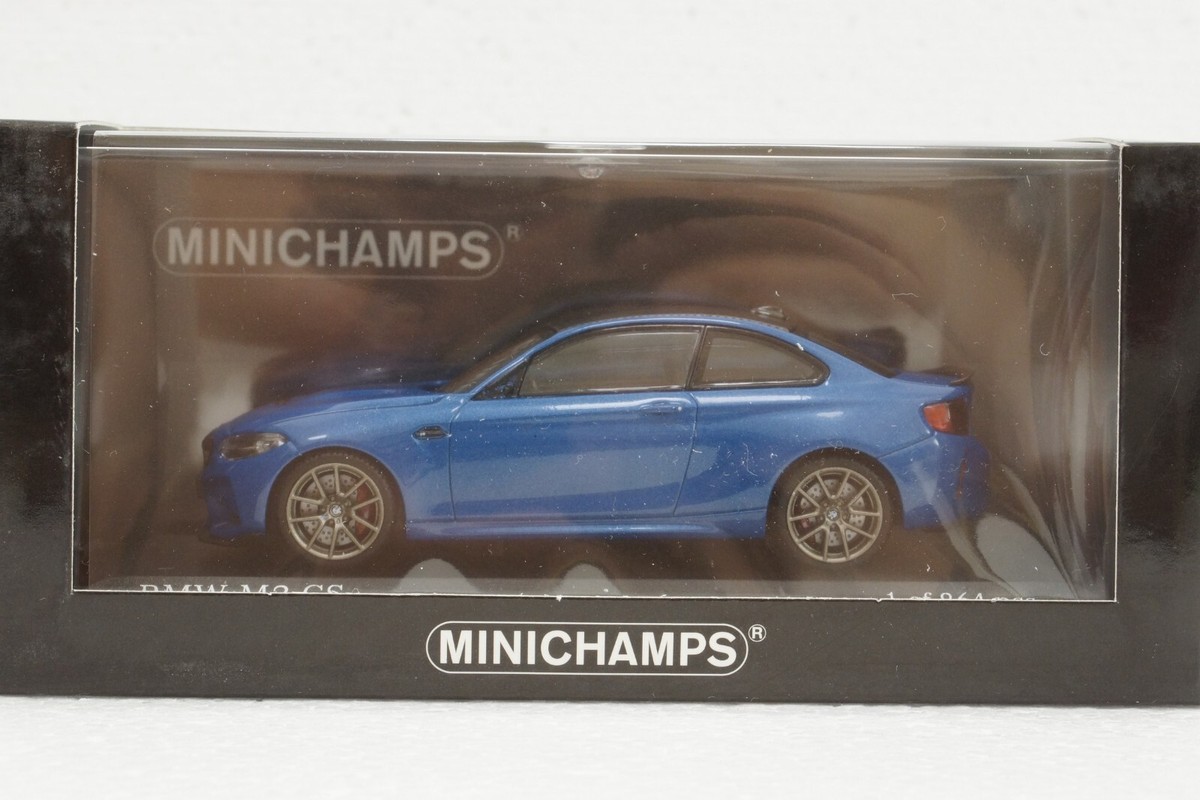 Bmw M2 Cs F87 2020 Misano Blue Minichamps 410021025 1:43 With Gold