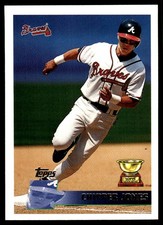 Chipper Jones 1996 Topps #177 Atlanta Braves FREE SHIPPING AutographDen