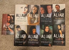 Alias TV Series 9 Book Lot  JJ Abrams Jennifer Garner Original Prequel Novels