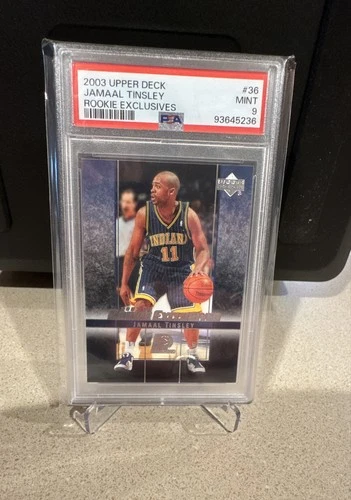 2003 Upper Deck Rookie Exclusives Basketball Jamaal Tinsley #36 PSA 9