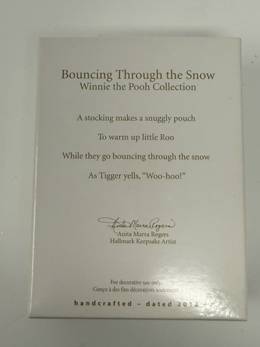 Bouncing Through The Snow 2012 Hallmark Disney Winnie The Pooh Ornament QXD1061 - Picture 2 of 7