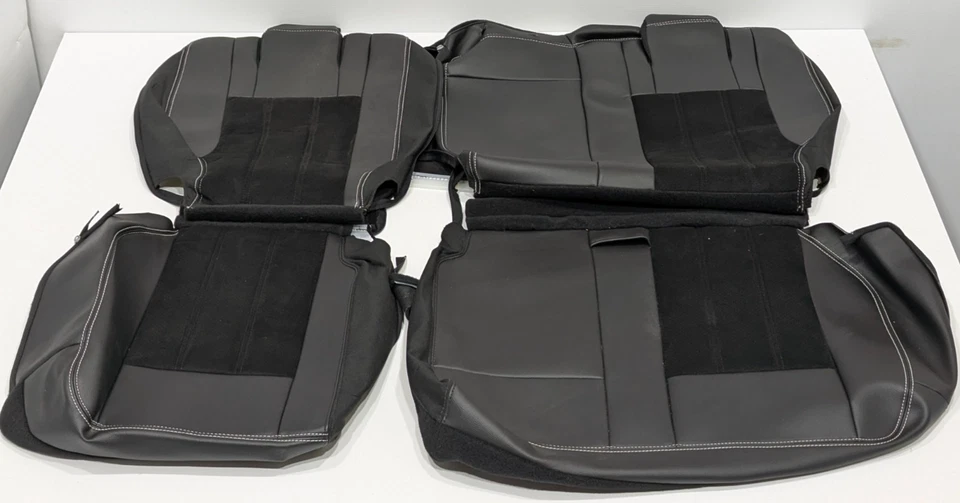 Fundas de asiento de despegue de fábrica para Dodge Grand Caravan 2011-2020 gamuza W127 Foto 3 de 4