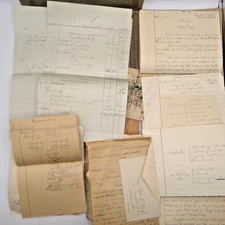 Vintage Ephemera 1800 Handwritten Ledger Prang Drawing Book Sit Lux Composition