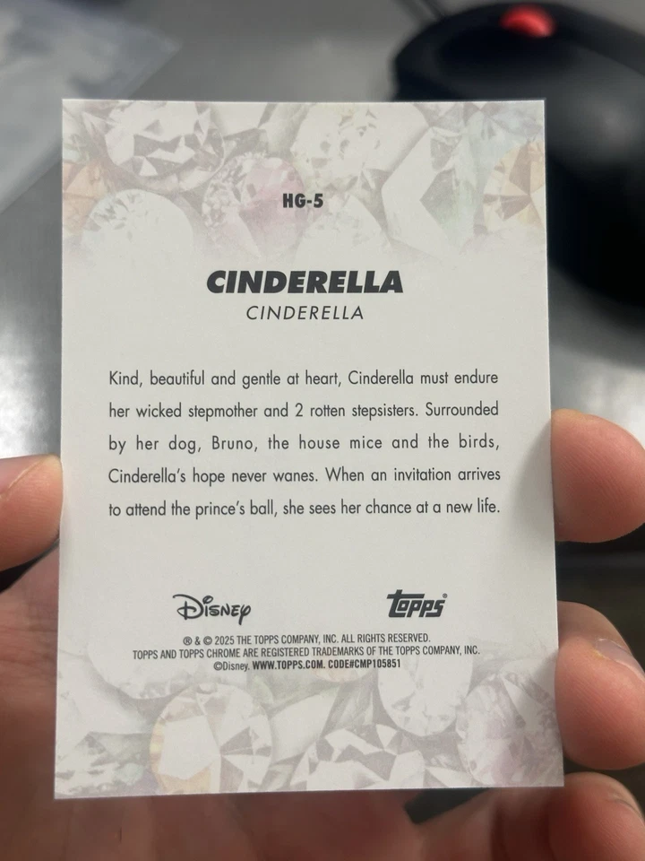 2025 Topps Chrome Disney Cinderella Hidden Gems Case Hit SSP - Image 2 of 2