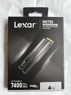 Lexar 4TB NM790 SSD Heatsink PCIe Gen4 NVMe M.2 2280 Gamers