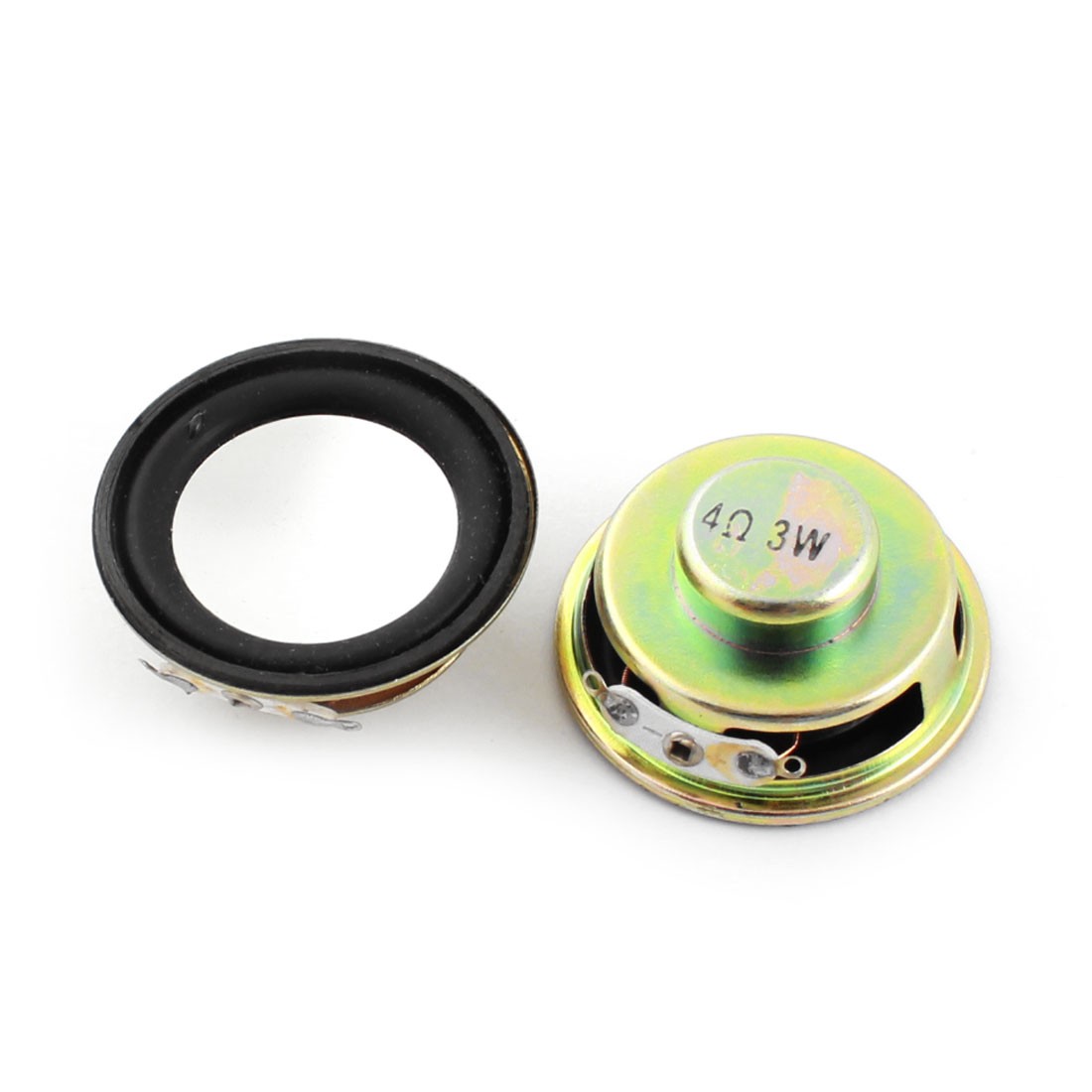 2pcs 40mm Round External Magnet Speaker Horn 4Ohm 3W
