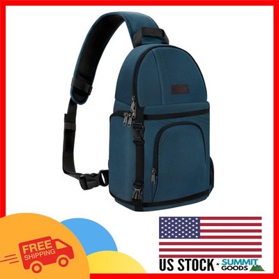 Versatile Shockproof Camera Sling Bag for DSLR, SLR, Mirrorless - Deep Teal
