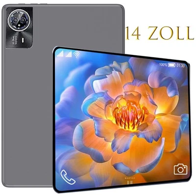 PAD6/12 ZOLL TABLET 2025 Neu 14 Zoll Tablet Android15 24/16GB RAM+256GB 8580mAh 2.4K HD Dual 4G LTE