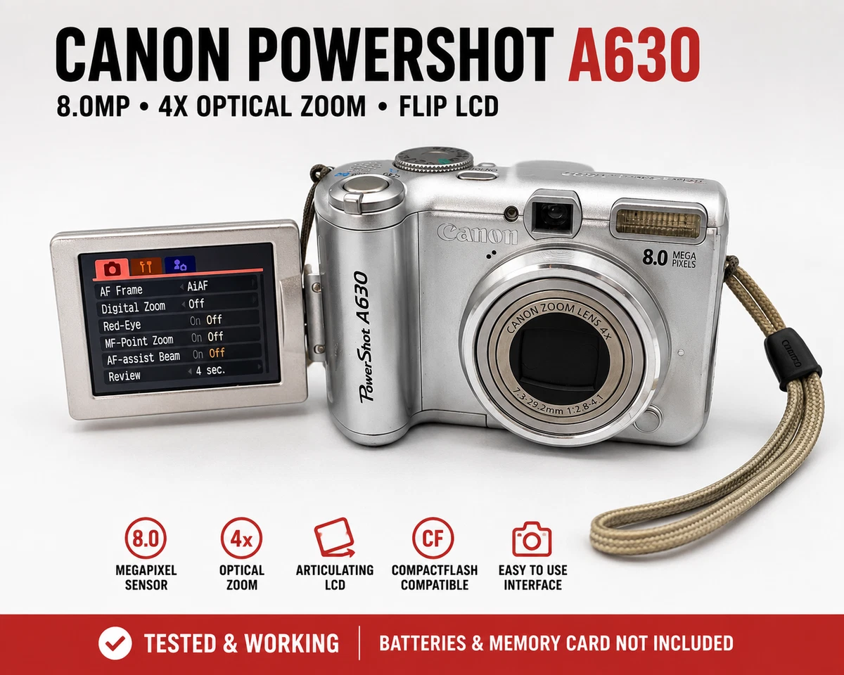 Canon PowerShot A630 Digital Cameras for Sale | Shop New & Used