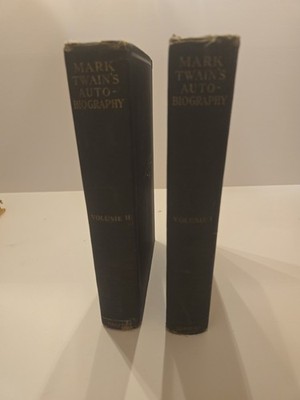 Mark Twain's Autobiography 1924 First Edition 1st Printing 2 Vol Set Harper H-Y