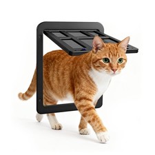 Cat Door Screen Door, Passage 8.3 x 10.3 inches, Small Dog Door for Sliding D...