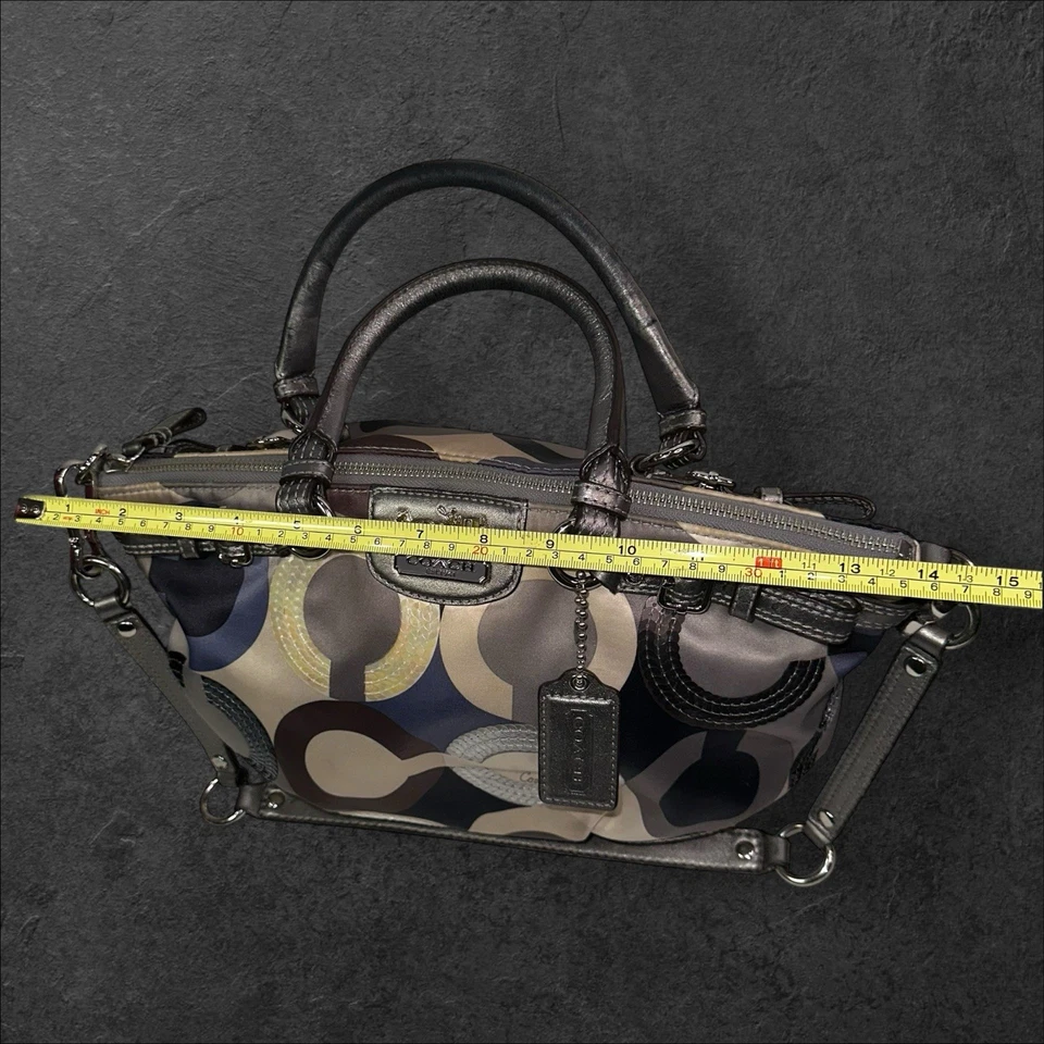 Bolso Coach Monedero Plateado, Marrón y Púrpura #H1120-19179 - Usado Foto 4 de 4