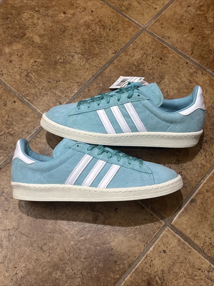 adidas gazelle silver green womens adidas Originals Campus 80s 'Light Aqua' main image 0