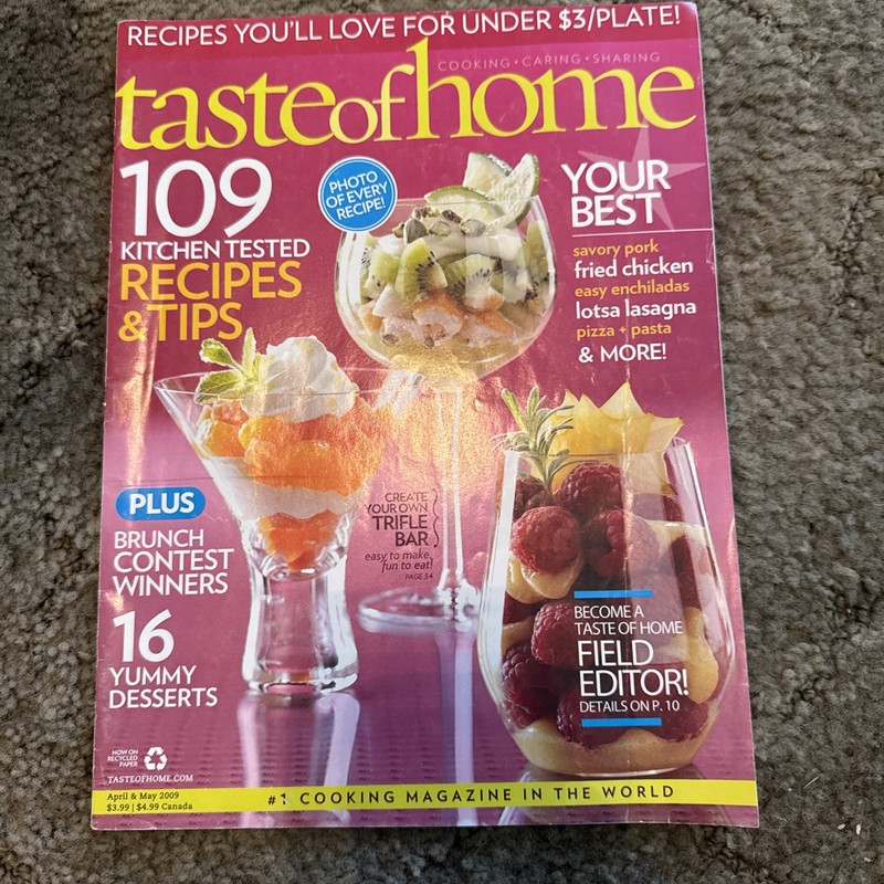 Taste Of Home Magazine April/May 2009 