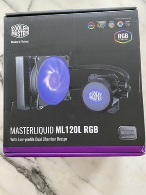 Cooler Master MasterLiquid ML120L RGB CPU Dual Chamber Design Cooler Black New