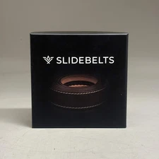 SLIDEBELTS Classic Brown Leather Belt Strap (Without Buckle)