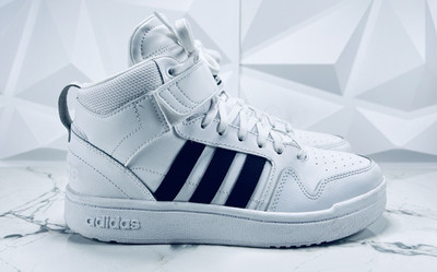 Adidas Postmove Mid GZ6668 Basketball Shoes White Black Women s 8.5 Cloudfoam