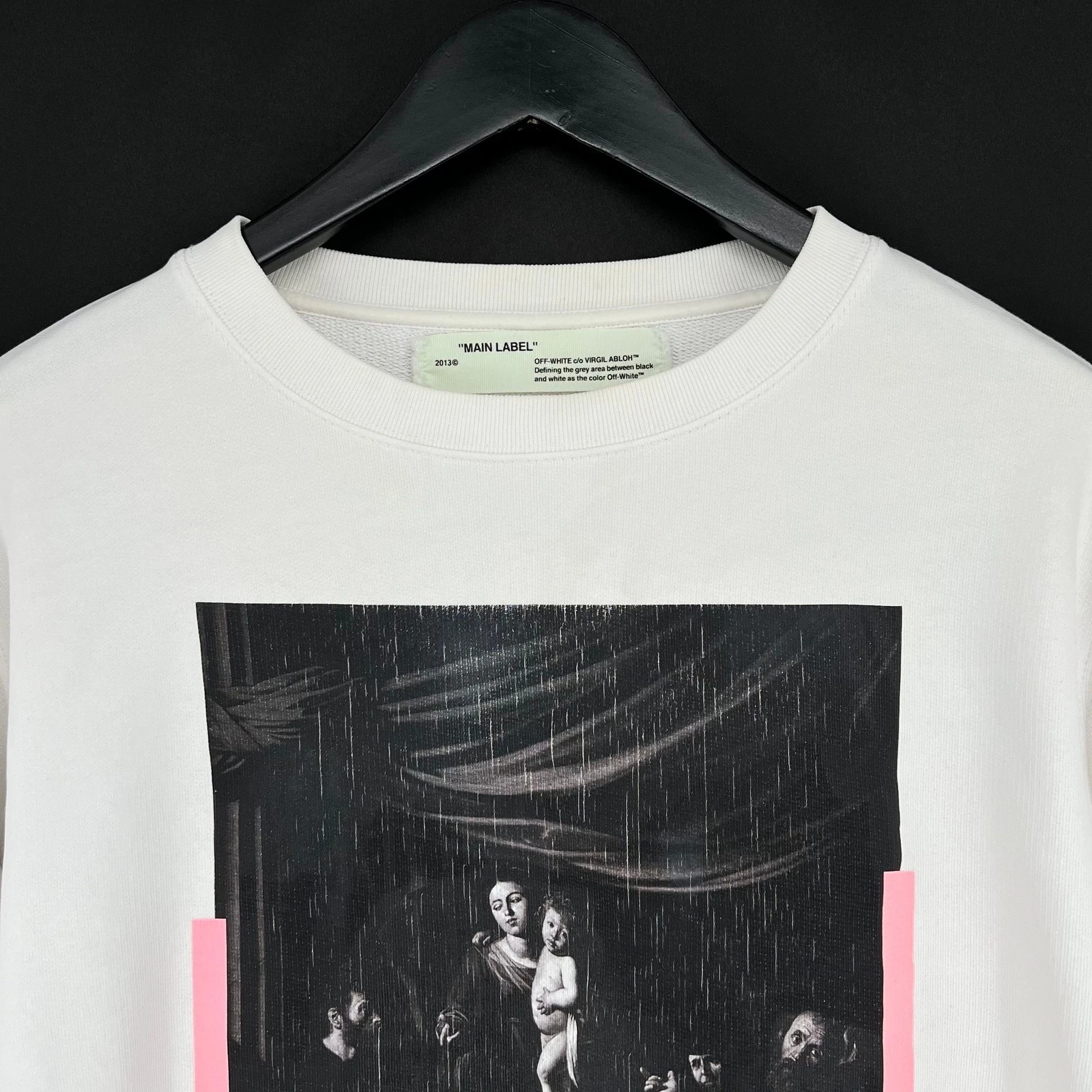 OFF WHITE Felpa Caravaggio Off White bianca 001 70376809