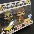 Funko Pop! Vinyl: Marvel Wolverine Sabretooth 2-Pack X-men Exclusive 50 Years
