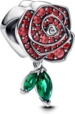 Pandora Funkelnde Blühende Rose Charm 793201C02 Charm Anhänger - Bild 1 von 3