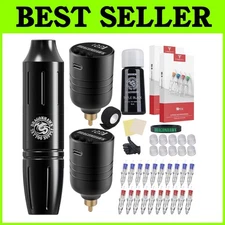 Tattoo Kit for Beginners with 2 Batteries