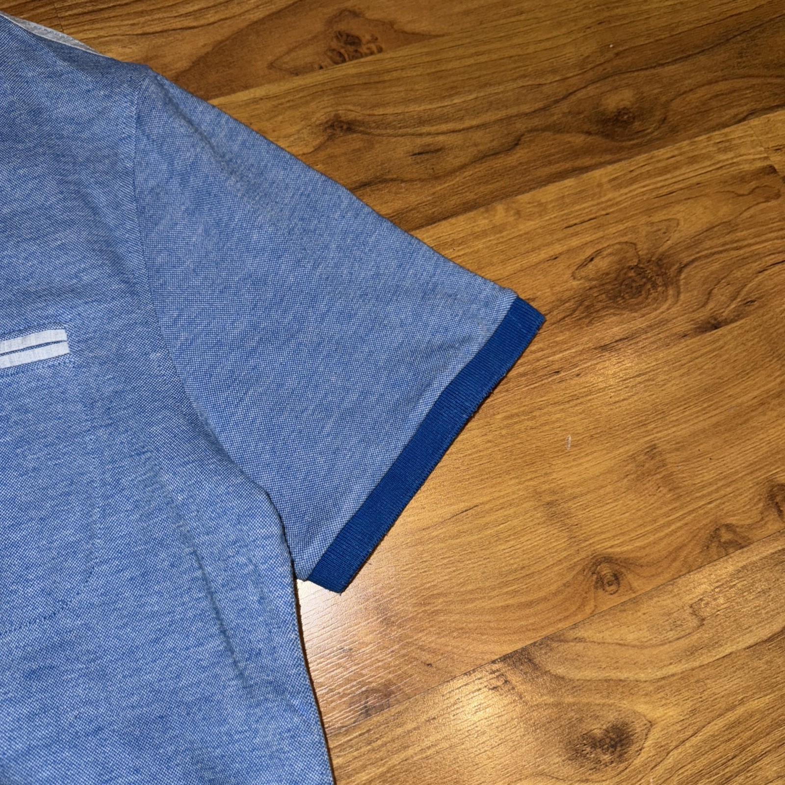 Penguin Boys Blue Polo Shirt Size M Possibly Age 12 Years image 5