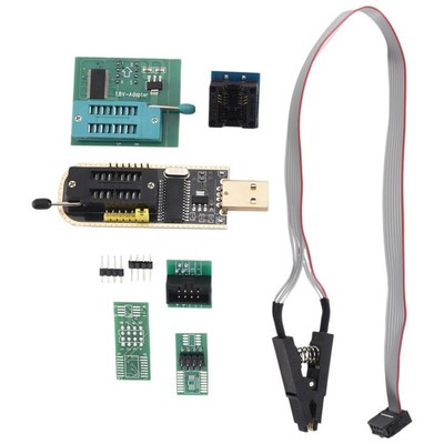 1Set CH341A 24 25 Series EEPROM Flash BIOS USB Programmer+SOIC8 SOP8 Test3794
